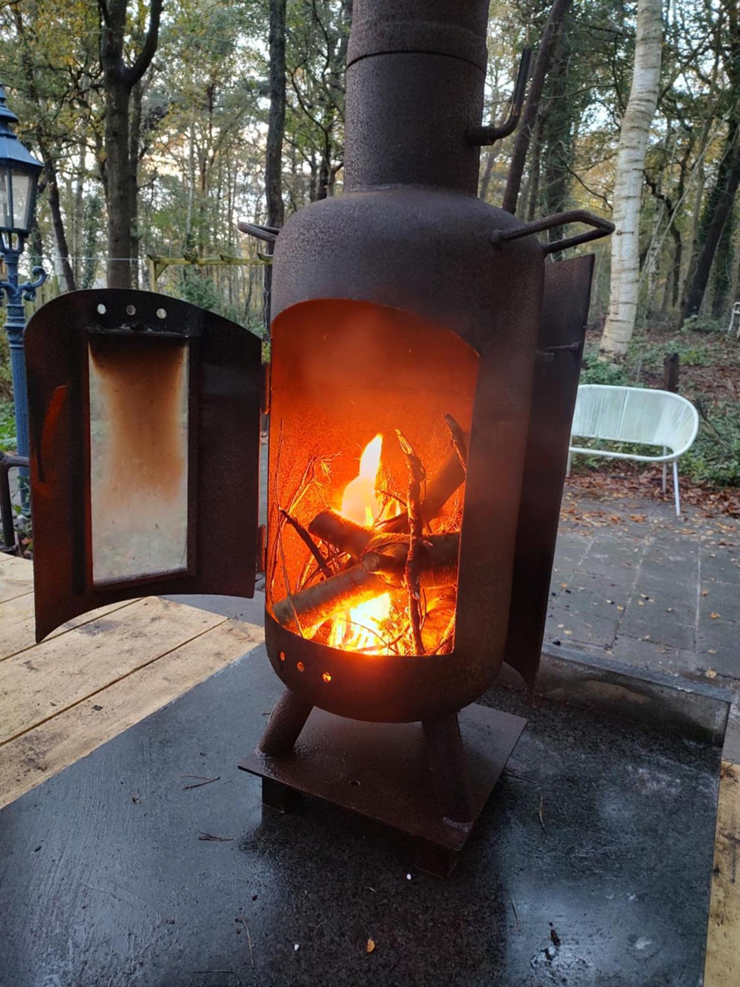 Chalet Met Veranda Aan Bosrand Vledder 외부 사진